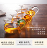 Wholesale supply glass simple and fair cup tea sea transparent high -temperature single -layer glass blue