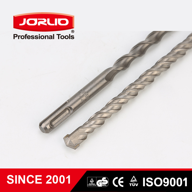 精镭外贸电锤钻头圆柄一字双槽冲击钻穿墙钻水泥砖墙混凝土开孔钻