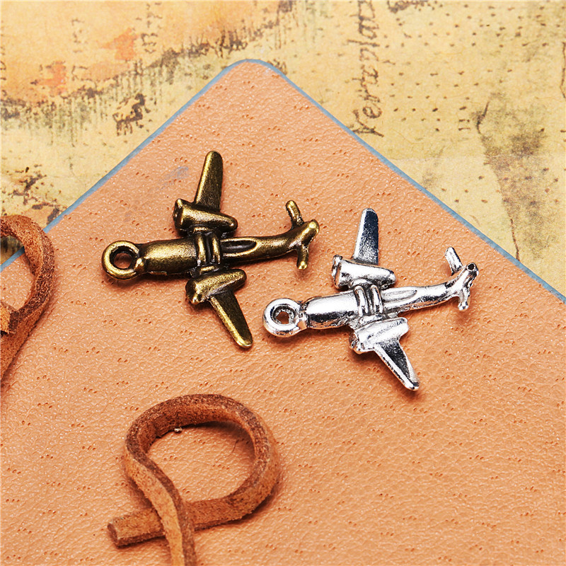 DIY jewelry accessories 22 * 21MM alloy fighter small aircraft jewelry accessories XS2325GQ pendant combination DIY jewelry accessories 22 * 21MM alloy fighter small aircraft jewelry accessories XS2325GQ pendant combination