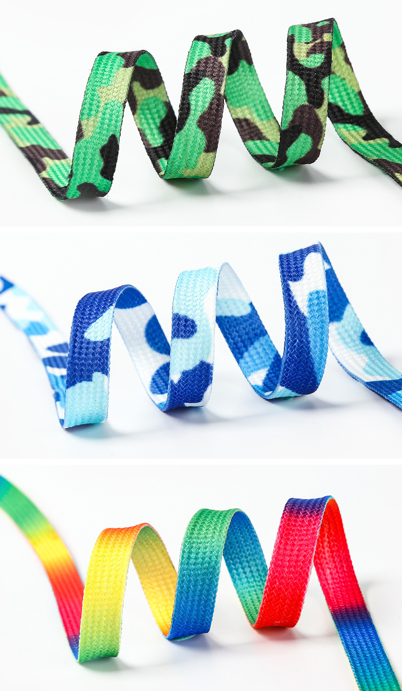 25g Weight Casual Shoes, Sports Shoes, Boots Suitable For Shoe Type Shoelace Shoe Accessories Type A Pair Quantity Outdoor, Daily Occasion Polyester Yarn Material Rainbow, Gradient Color, Camouflage Pattern All Seasons Season Unisex Gender Rainbow Gradient Color Camouflage Shoe Accessories Polyester Yarn Casual Shoes Sports Shoes Boots All Seasons Shoelace