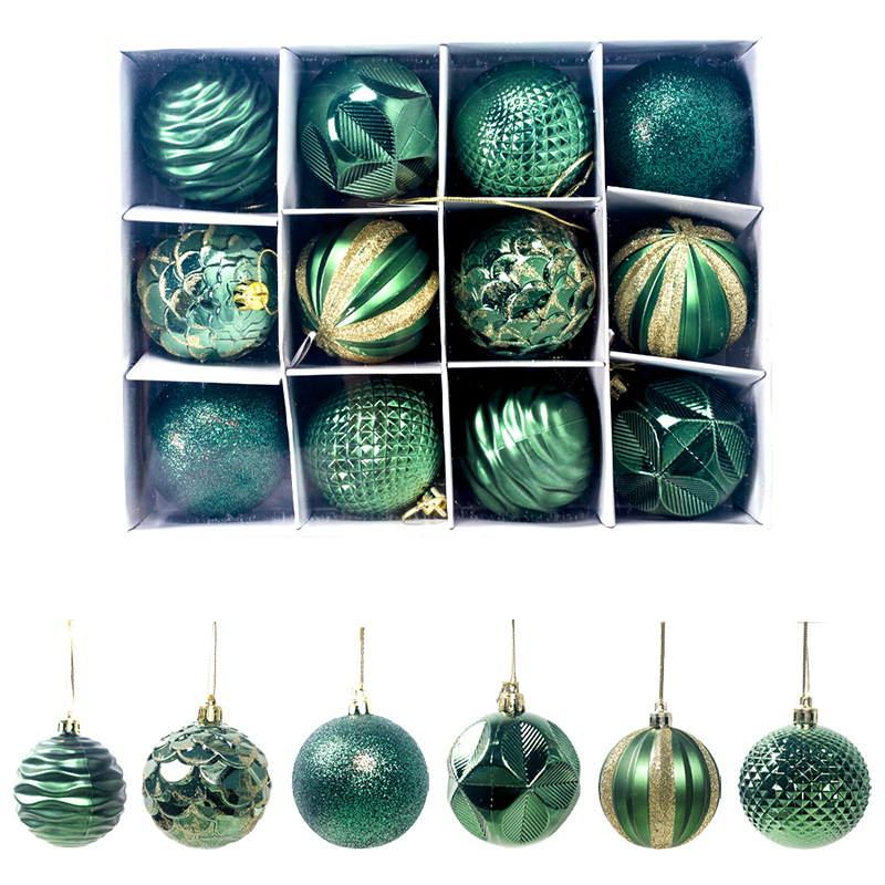 Christmas Fashion Stripe Pvc Party Hanging Ornaments 12 Pieces 1 Set display picture 3