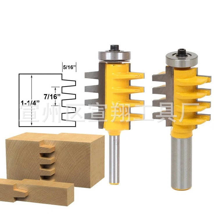 1/2 vástago cónico diente espiga fabricante cortador de espiga en stock 1/4 vástago cónico panel de diente junta de dedo fresado carpintería fresadora máquina de grabado fresadora