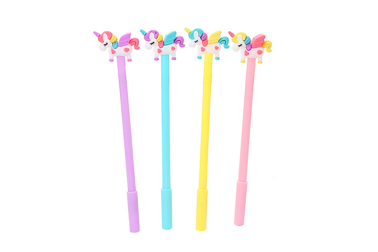 1 Piece Unicorn Class Learning Plastic Silica Gel Cute Ballpoint Pen display picture 3