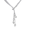 Fashionable necklace heart shaped, European style, silver 925 sample, wholesale