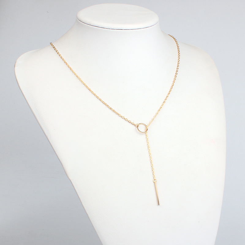 7g Weight Necklace Classification Wedding, Travel Occasion Alloy Material Women'S Gender Plating Design Simple Style Style Gold, Silver Color Fashion Retro Necklace 3