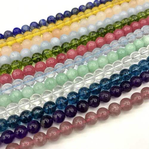 Factory Direct Sale Natural Chinese Zodiac Stone Crystal Original Bracelet Necklace DIY Accessory Parts Batch