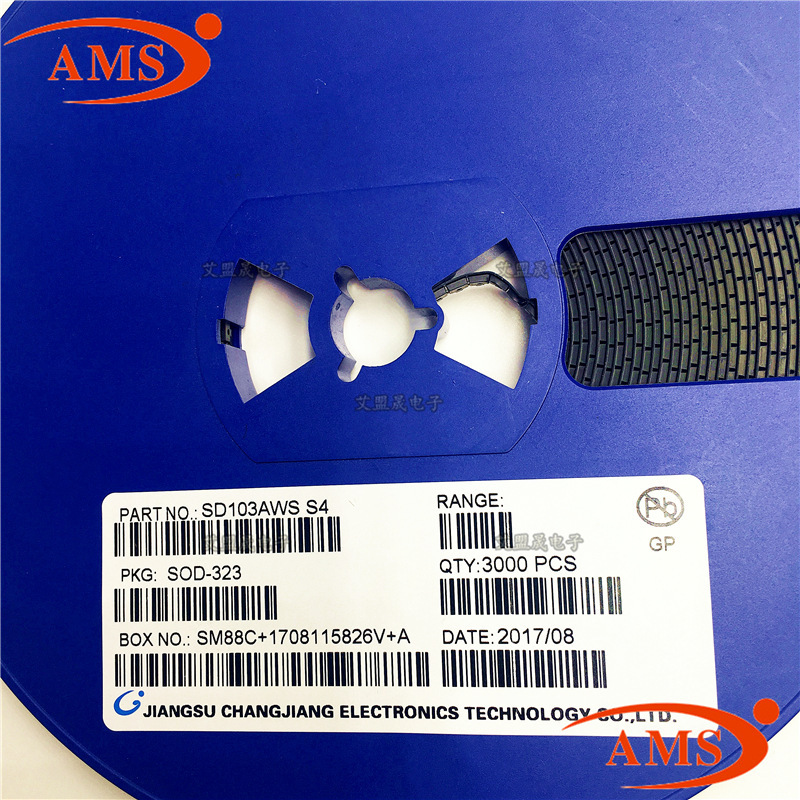 SD103AWS 丝印:S4 SOD-323 CJ/长电 贴片二极管晶体管 全新现货