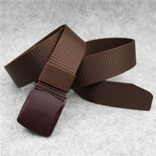 Nylon belt, men's outdoor tactical belt, plastic buckle, cloth belt, cross-border dropshipping
