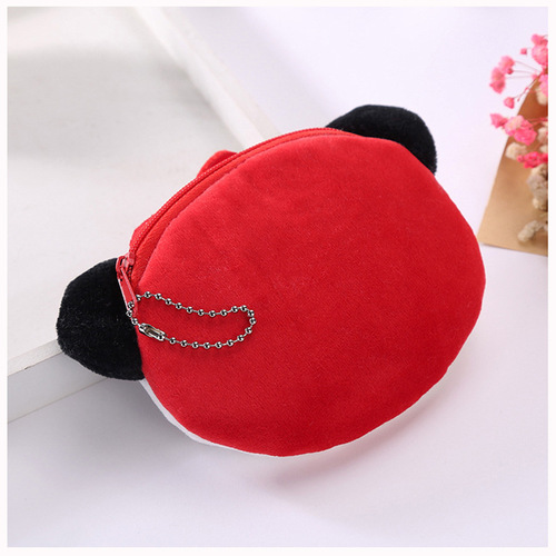 Plush Cute Coin Purse Cartoon Fabric Women's Key Bag Coin Bag Small Purse Wholesale Gift Gift