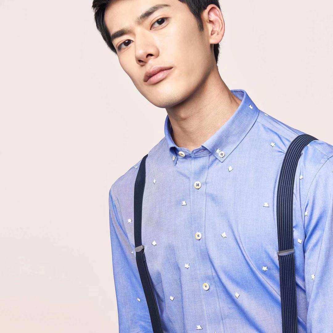 Spring cotton fitted shirt