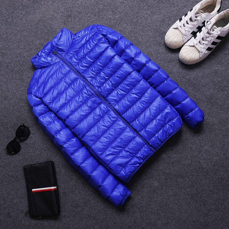 Fashionable light and thin short lightweight casual down jacket