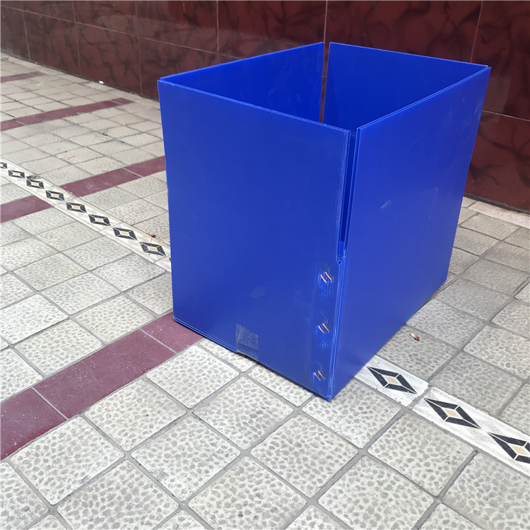 珠海白黑色可折叠中空板纸箱 蓝色塑胶中空板箱 广州塑料中空板箱