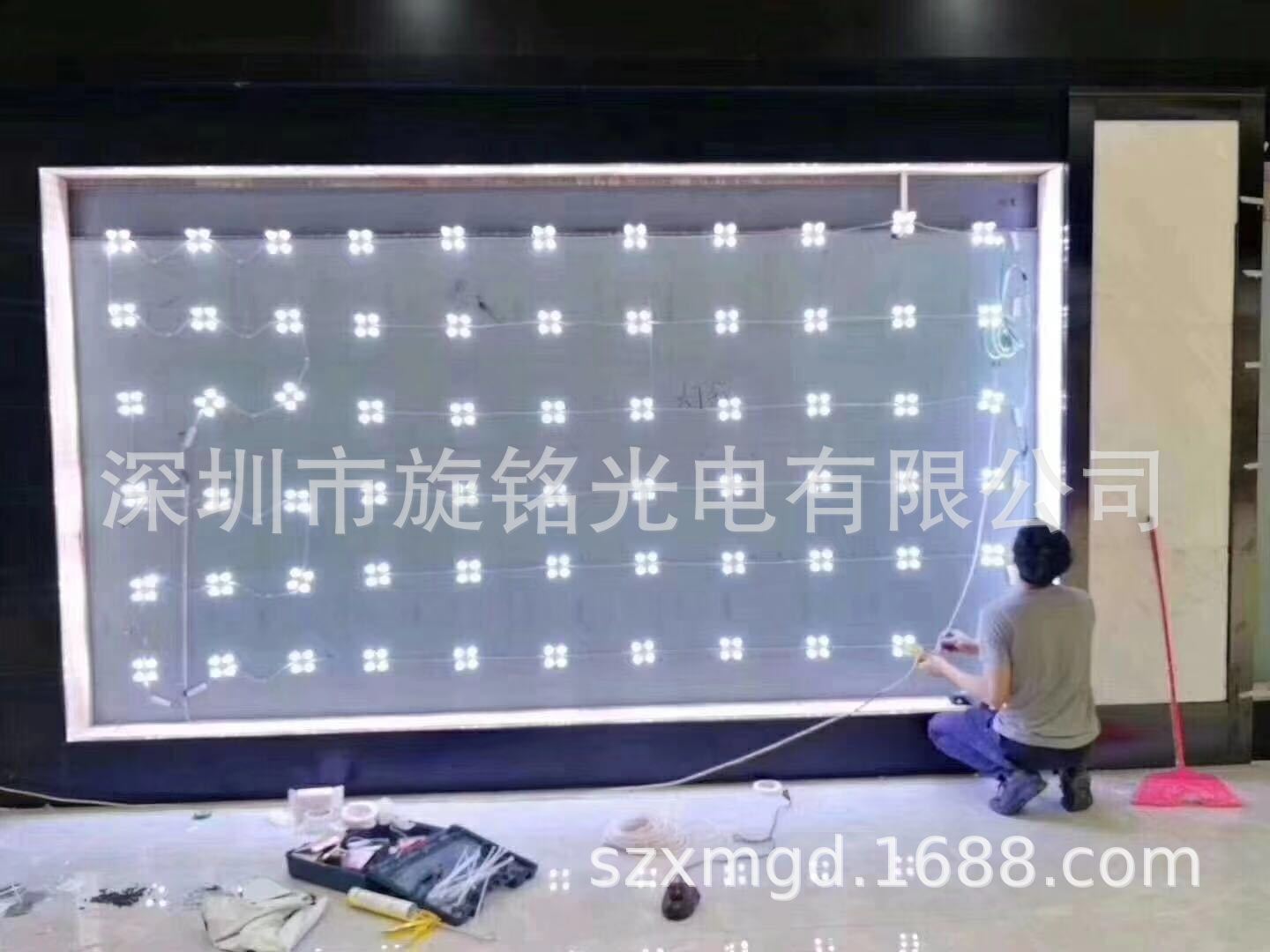led方块漫反射模块灯箱led软膜薄灯箱广告牌高亮背光源四灯区块灯-阿里巴巴