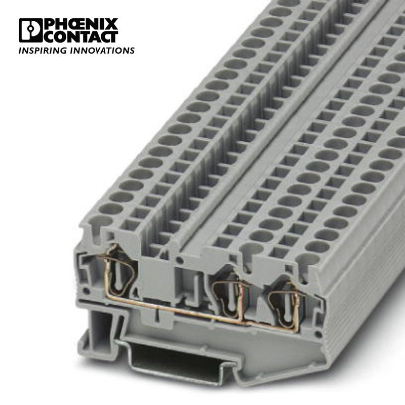 菲尼克斯端子接线端子凤凰弹簧连接端子灰色ST 4-TWIN 3031393