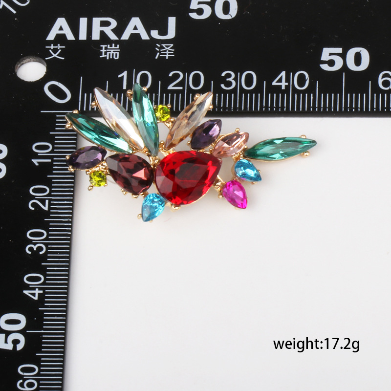 New Stud Earrings Color Diamond Earrings Fashion Jewelry Wholesale display picture 1