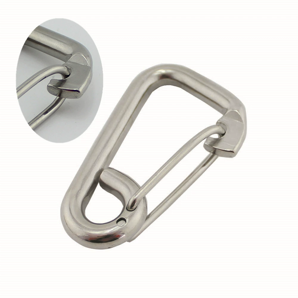 Zhibo металлический 304 из нержавеющей стали простой пружинный крюк стальной трос быстрая крючок пружинный крюк