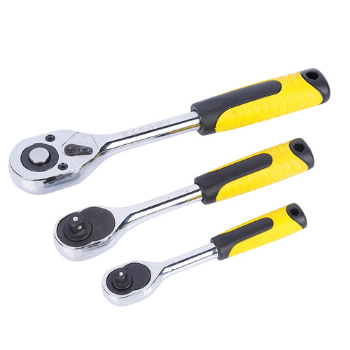 Factory production 1/2 large head quick release ratchet wrench big flying source factory 3/8 1/4 complete set