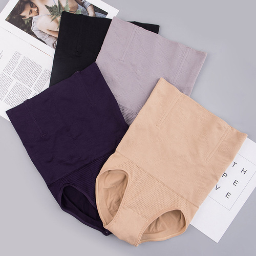 High Waist Postpartum Seamless Tummy Control Panties Seamless Stomach Control Tummy Lifting Buttocks Slimming Body Shaping Pants Women's Body Shaping Pants