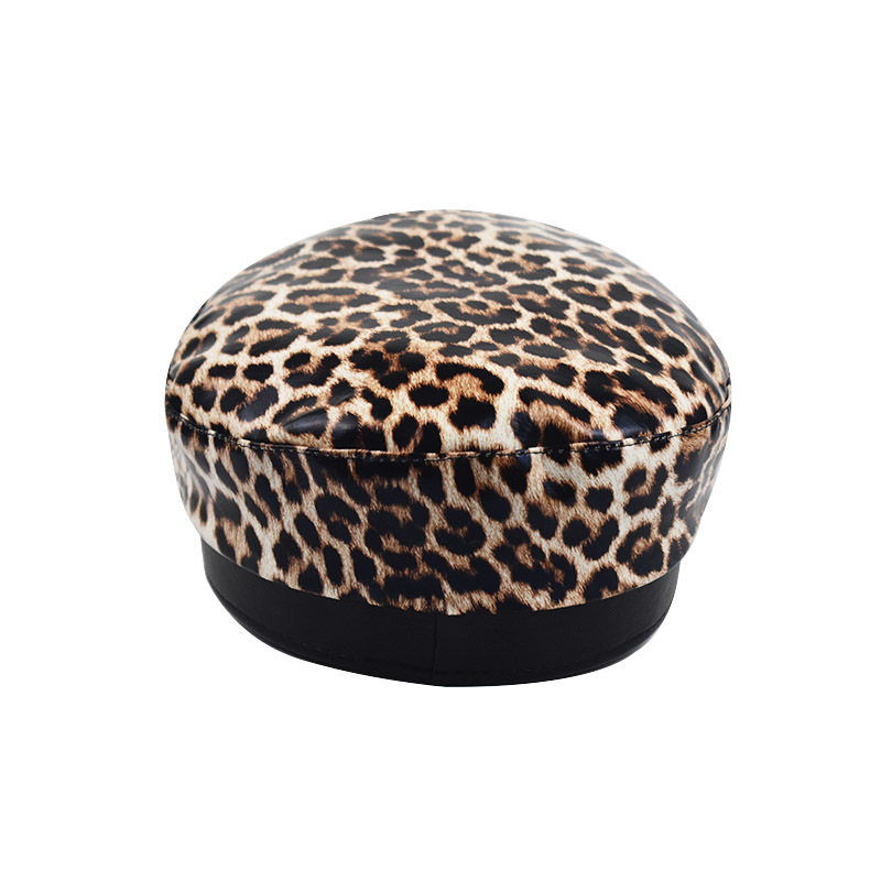 Women's Streetwear Leopard Curved Eaves Beret Hat display picture 22