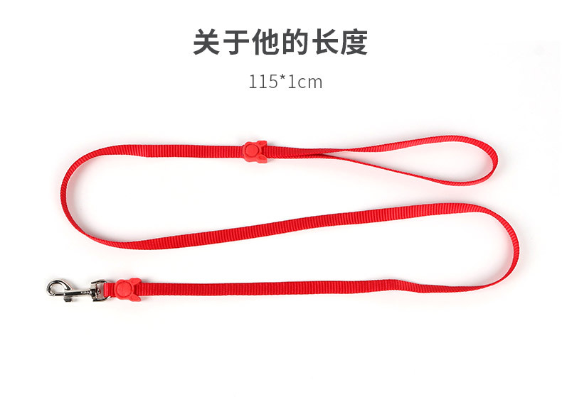 Psm Nylon Pet Hand Holding Rope Solid Color Dog Dog Traction Rope Candy Color Hand Holding Rope Cross-border Pet Supplies display picture 3