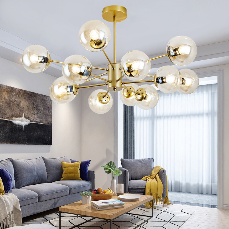 創意後現代魔豆客廳吊燈個性餐廳燈 大氣分子燈臥室辦公室LED批發