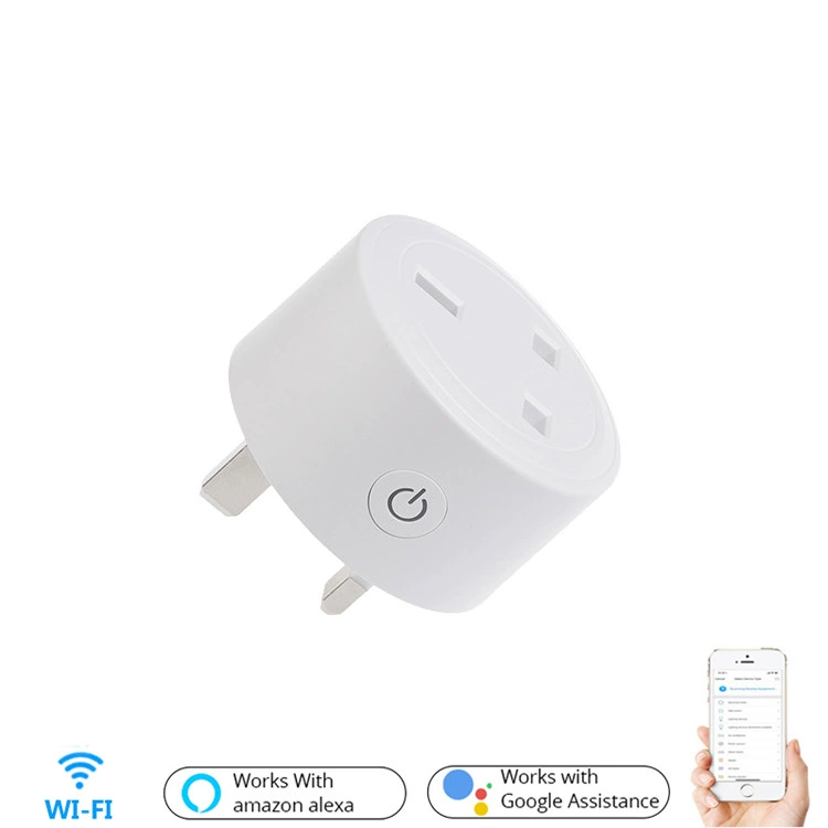 Британская розетка с Wi-Fi дистанционным управлением умная розетка, голос Amazon Alexa, управление по телефону