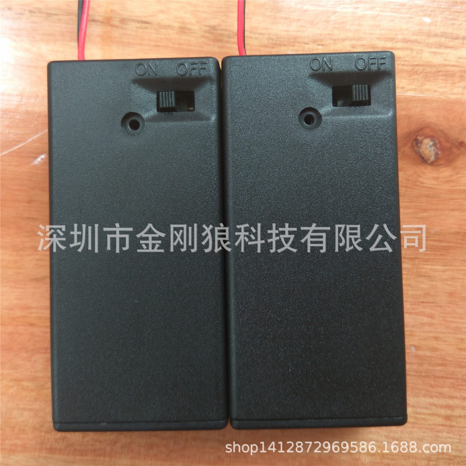 现货供应2节5号电池盒开关在上面正面 带盖带开关AA3V电池盒环保