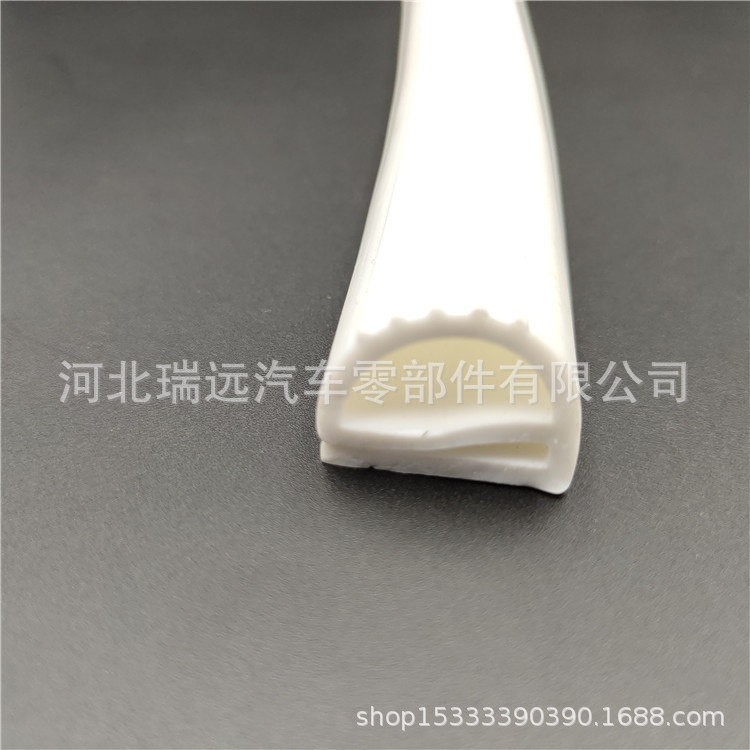 硅胶发泡条 e字型硅胶密封条 烤箱食品级密封条 耐高温密封胶条