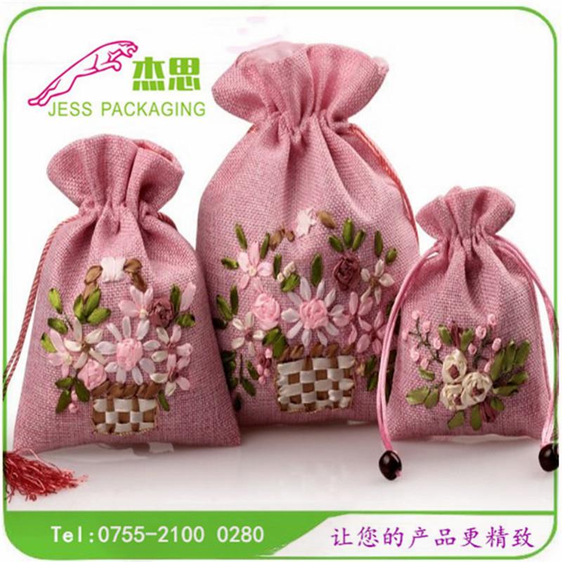 设计新款锦布珠宝礼品束口袋戒指佛珠手镯手串收纳包量大从优