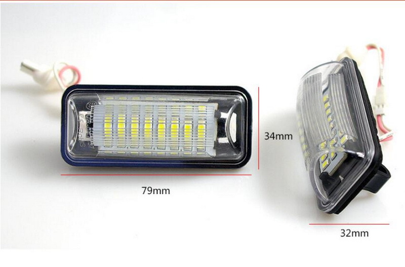 Suitable for Toyota Subaru Gt86 Ft86 12-14 18Led License Plate Light License Plate Lamp White Light 2 Pieces