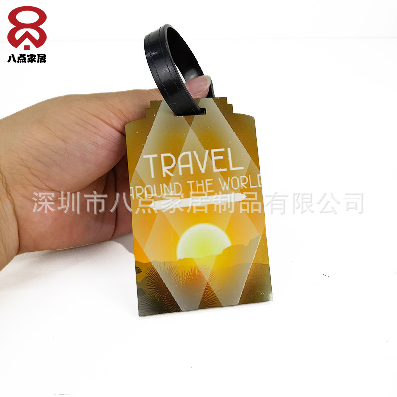 广告促销礼品MDF密度板行李牌旅游行李托运木牌生产批发LOGO