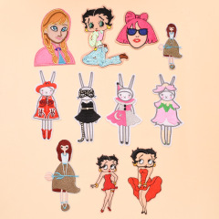 衣服裝飾貼花 布貼卡通 補丁貼羽絨服修補貼布時尚百搭兔子可定