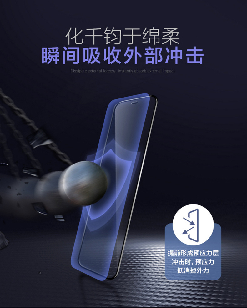 iPhone11丝印全屏钢化膜