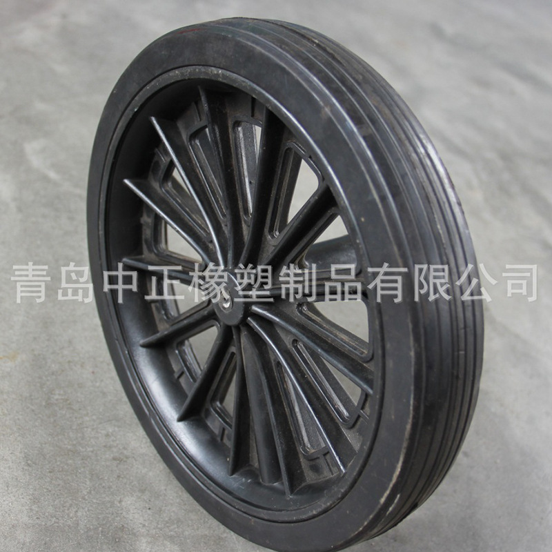 供应10寸垃圾桶轮子各式小推车轮子垃圾箱果皮生活垃圾桶挂车轮子