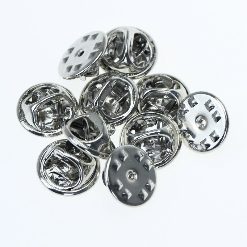 10 Pieces Metal Round Butterfly Pin Back display picture 6