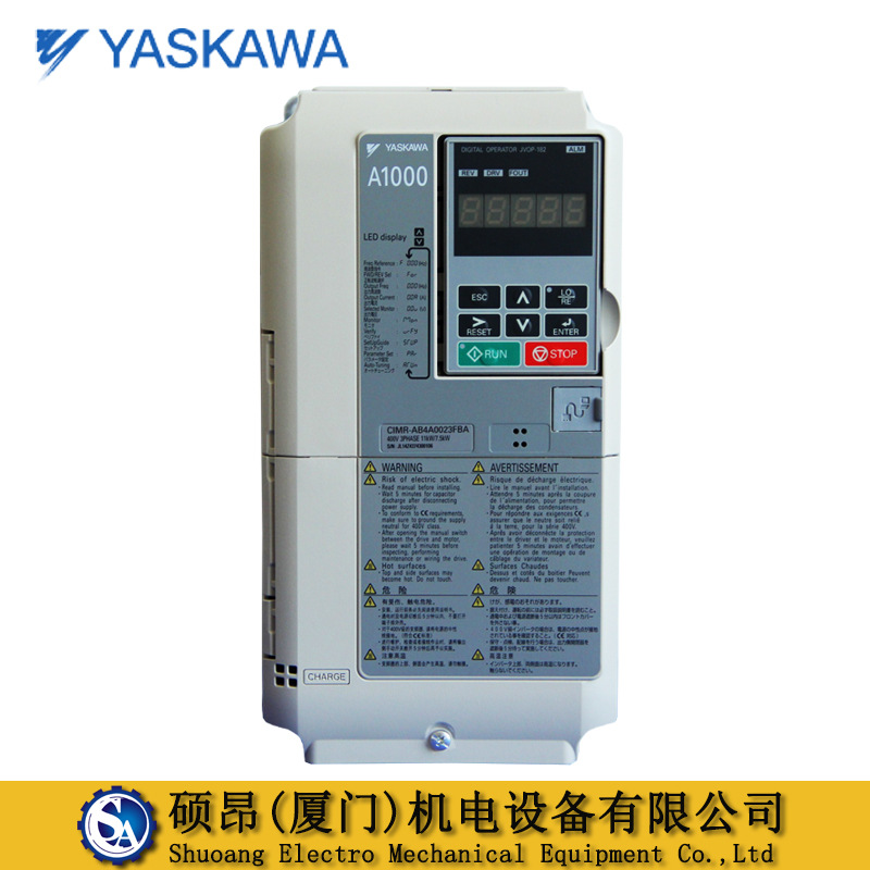 供应全新CIMR-AB4A0004FBA原装安川变频器0.75KW 380V高性能型