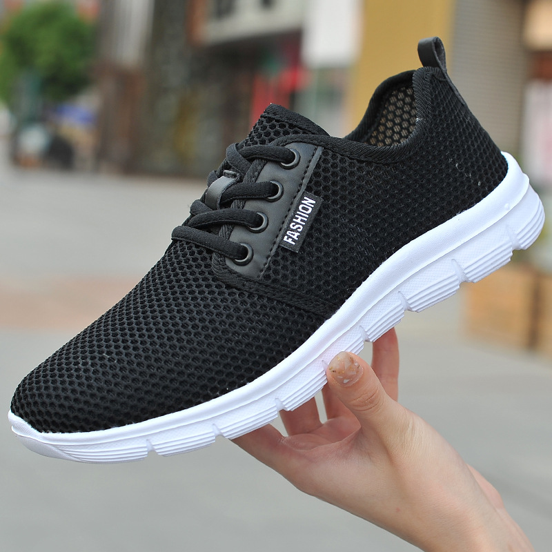 summer men and women number gym shoes 47 Korean Edition Versatile Hollow Mesh motion Casual shoes Large Running shoes