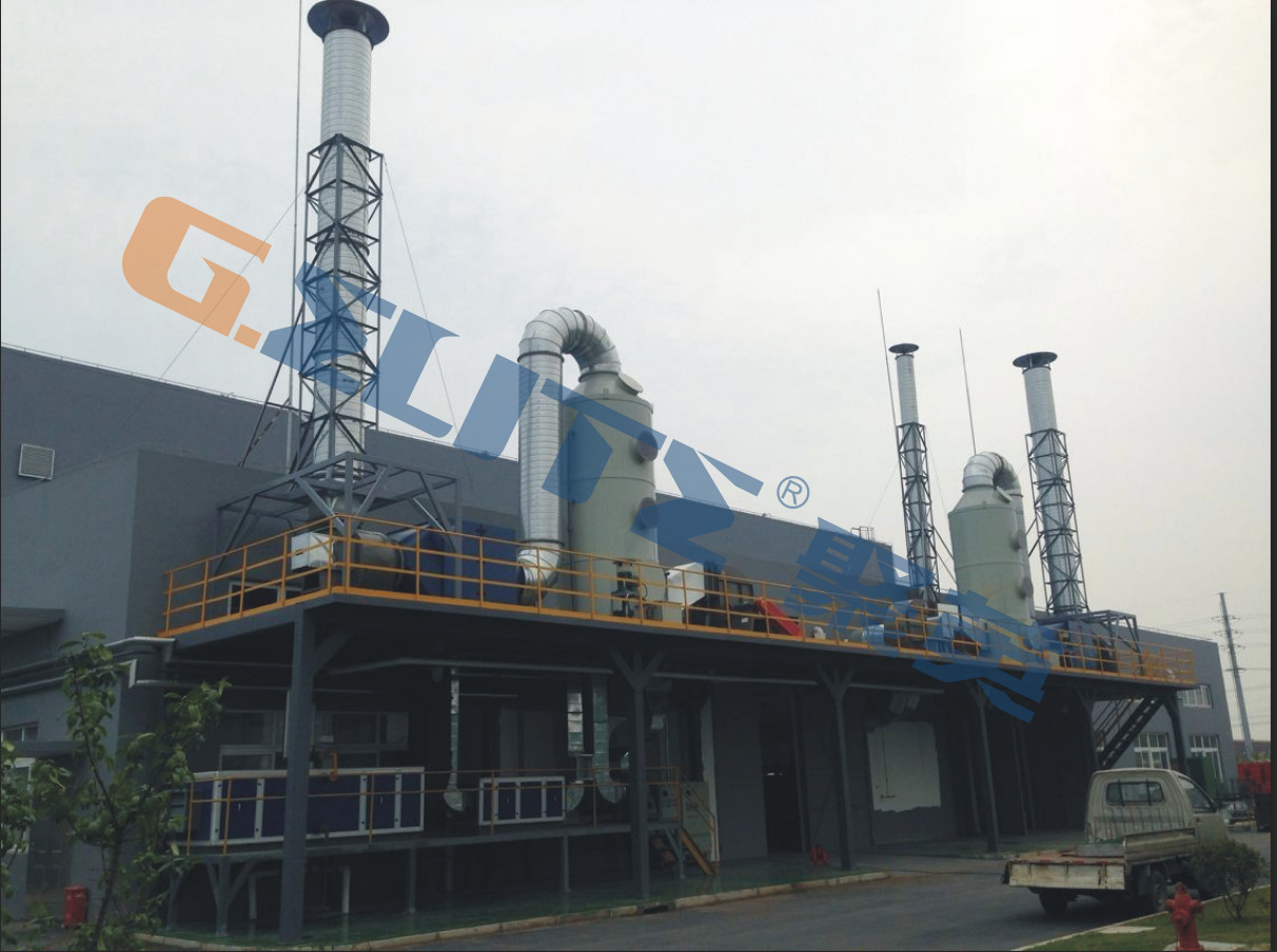 浙江化工 喷漆  橡胶类废气 治理设备喷淋塔 UV光解活性炭净化器