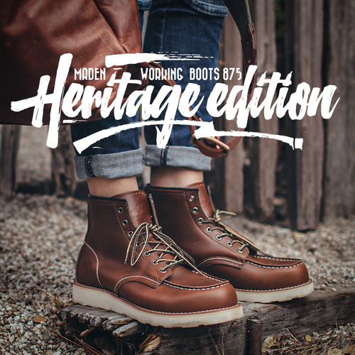 Madden 875 work boots men's spring mid-top British style leather shoes American retro Ami khaki genuine leather Martin boots