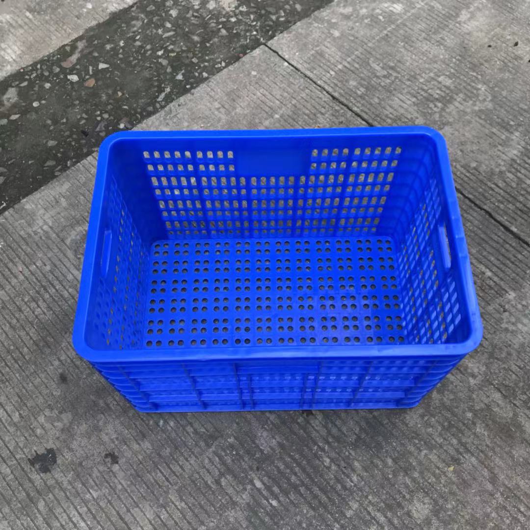 供应PP新料周转筐 食品物流转运筐610*420*315长方形加厚水果胶筐