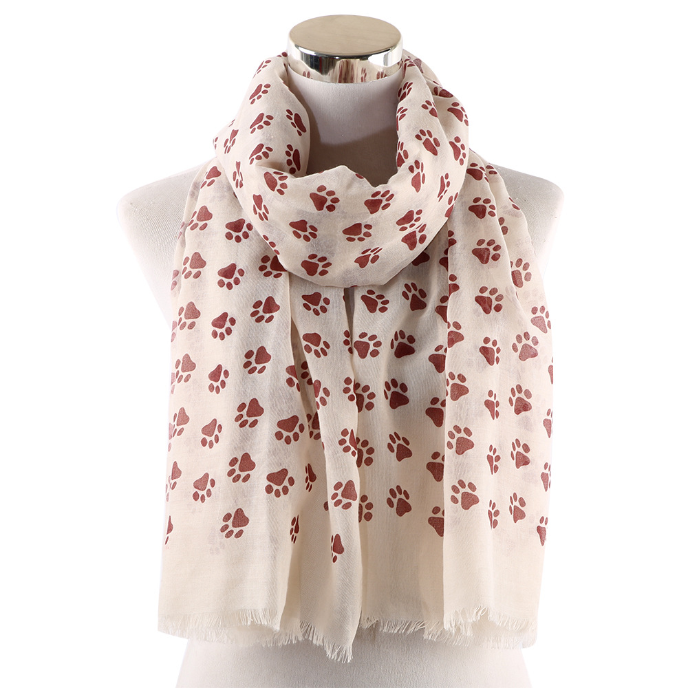 Dog Paw Print Scarf 3