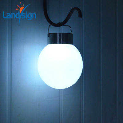 White ball Scenery decorate Hanging lamp Solar portable lights led outdoors Courtyard Lawn Hanging lamp
