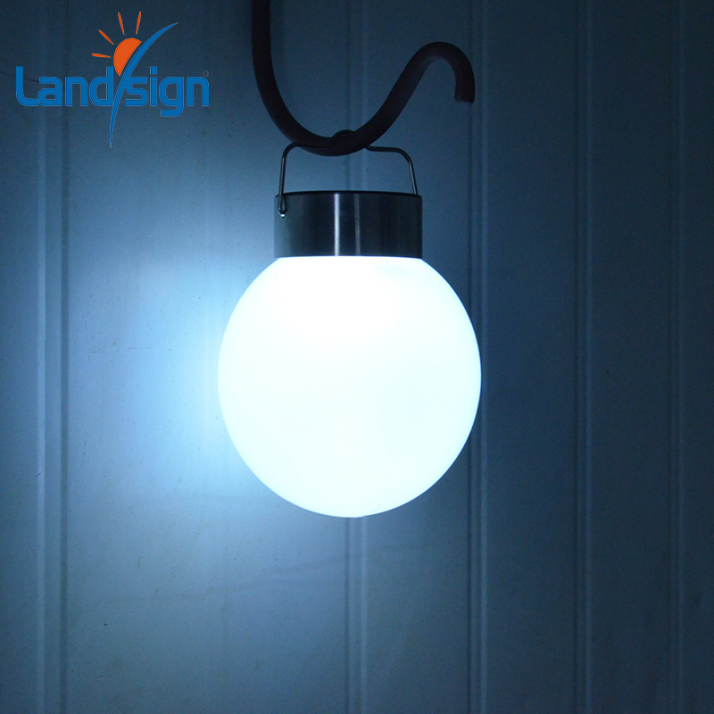 White ball Scenery decorate Hanging lamp Solar portable lights led outdoors Courtyard Lawn Hanging lamp