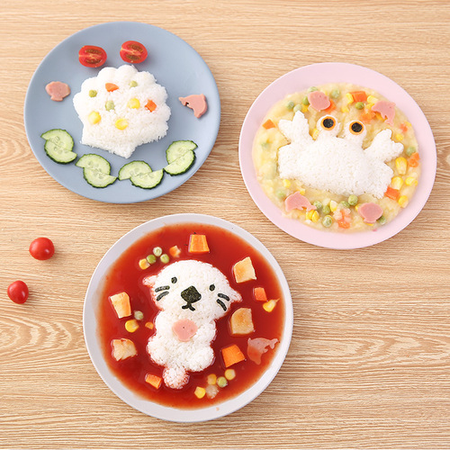 Zhenghui Ocean Rice Ball Mold Set 5-piece Shell Crab Seal Curry Rice Shape Mold