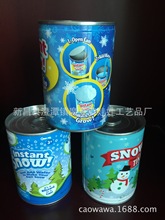 人造雪粉 人造雪易拉罐 DIY罐装道具雪花 圣诞节创意节日喜庆礼品
