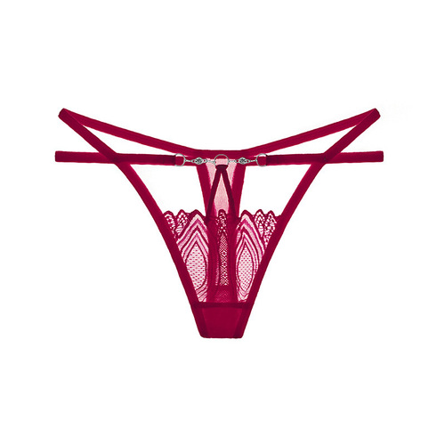 Hollow lace transparent hot sexy panties women's panties low waist thong women's T-string panties 2207