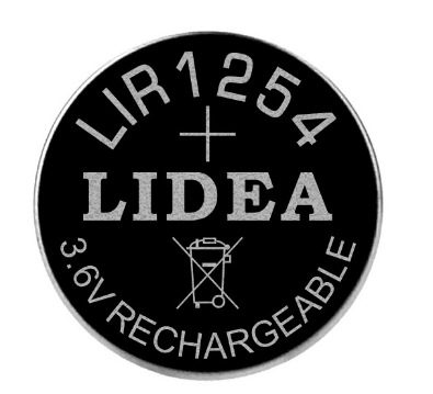 LIR1254TWS耳机电池 LIDEA品牌仅属于东莞电的电子及东莞力电电池