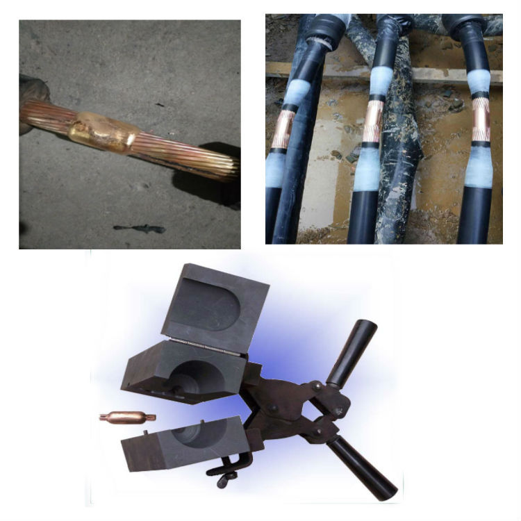 高压线缆焊接模具热熔焊粉400平方300平方10KV高压线焊接模具焊粉