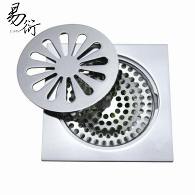 新款純銅電鍍防臭地漏 衛生間地漏廠家