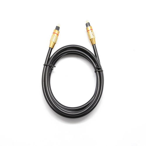 OD6.0 gold-plated audio fiber optic cable, TOSLINK audio cable, digital square connector